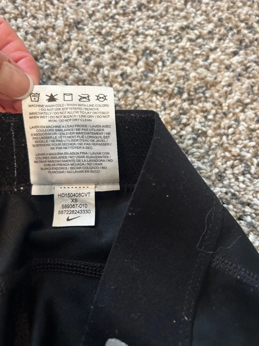 Nike Pro Black Compression Leggings and Shorts - Picture 3 of 5